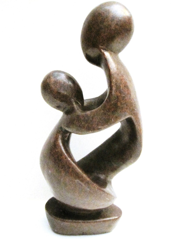 Mother and Child Shona Carving - Zimbabwe